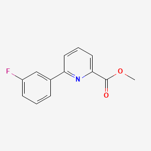 molecular formula C13H10FNO2 B14167517 Methyl 6-(3-fluorophenyl)pyridine-2-carboxylate CAS No. 923943-87-7