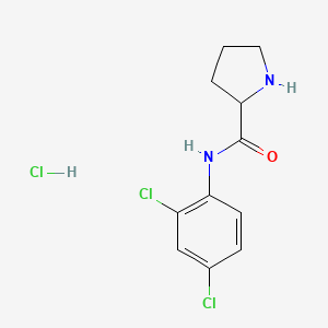 N-(2,4-dichlorophenyl)pyrrolidine-2-carboxamide hydrochloride