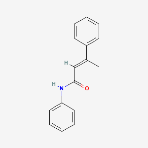 molecular formula C16H15NO B14167590 (E)-N,3-diphenylbut-2-enamide CAS No. 21298-82-8