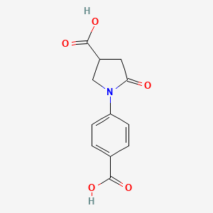 1-(4-Carboxyphenyl)-5-oxopyrrolidine-3-carboxylic acid