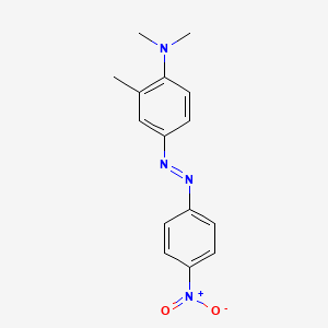 molecular formula C15H16N4O2 B14167640 N,N,2-trimethyl-4-[(4-nitrophenyl)diazenyl]aniline CAS No. 92114-99-3