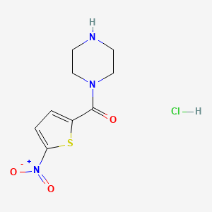 molecular formula C9H12ClN3O3S B1416766 1-(5-Nitrothiophene-2-carbonyl)piperazine hydrochloride CAS No. 1171194-70-9