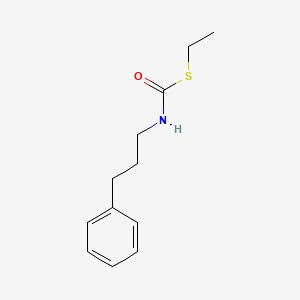 molecular formula C12H17NOS B14167703 Carbamothioic acid, (3-phenylpropyl)-, S-ethyl ester CAS No. 96009-53-9