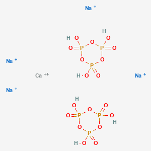molecular formula CaH6Na4O18P6+6 B14167710 Calcium sodium trimetaphosphate (Na4Ca(P3O9)2) CAS No. 35064-06-3