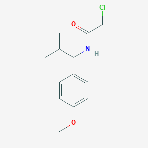 molecular formula C13H18ClNO2 B1416773 2-chloro-N-[1-(4-methoxyphenyl)-2-methylpropyl]acetamide CAS No. 941165-98-6