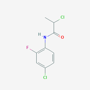 molecular formula C9H8Cl2FNO B1416774 2-chloro-N-(4-chloro-2-fluorophenyl)propanamide CAS No. 949204-45-9