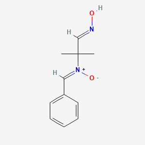 molecular formula C11H14N2O2 B14167746 N-[(2E)-2-hydroxyimino-1,1-dimethyl-ethyl]-1-phenyl-methanimine oxide 