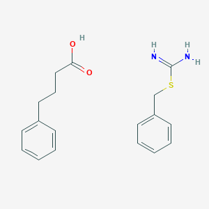 molecular formula C18H22N2O2S B14167751 benzyl carbamimidothioate;4-phenylbutanoic acid CAS No. 4521-14-6