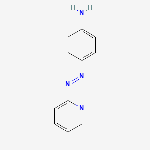 molecular formula C11H10N4 B14167788 4-(2-Pyridinylazo)benzenamine CAS No. 25770-85-8