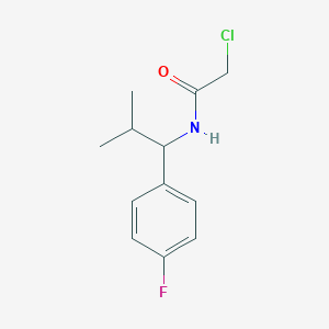 molecular formula C12H15ClFNO B1416779 2-chloro-N-[1-(4-fluorophenyl)-2-methylpropyl]acetamide CAS No. 950101-34-5
