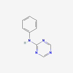 molecular formula C9H8N4 B14167811 N-phenyl-1,3,5-triazin-2-amine CAS No. 4040-07-7