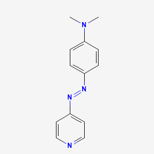 molecular formula C13H14N4 B14167820 Pyridine, 4-(p-(dimethylamino)phenylazo)- CAS No. 63019-82-9