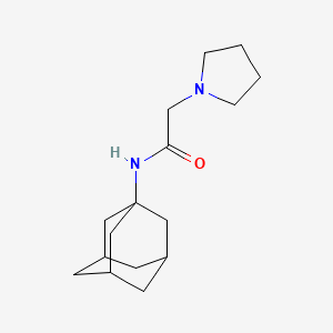 molecular formula C16H26N2O B14167834 N-Tricyclo[3.3.1.13,7]dec-1-yl-1-pyrrolidineacetamide CAS No. 313367-93-0