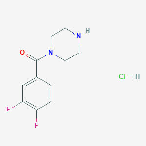molecular formula C11H13ClF2N2O B1416785 1-(3,4-Difluorobenzoyl)piperazine hydrochloride CAS No. 1171078-91-3