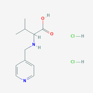 molecular formula C11H18Cl2N2O2 B1416786 3-甲基-2-[(吡啶-4-基甲基)氨基]丁酸二盐酸盐 CAS No. 1396965-31-3
