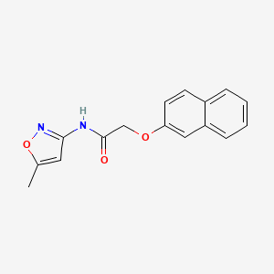 molecular formula C16H14N2O3 B14167872 N-(5-Methyl-isoxazol-3-yl)-2-(naphthalen-2-yloxy)-acetamide CAS No. 496913-39-4