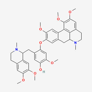 molecular formula C40H46N2O8 B14167908 (+)-Pennsylvanine CAS No. 53466-31-2