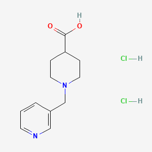 molecular formula C12H18Cl2N2O2 B1416792 1-(吡啶-3-基甲基)哌啶-4-羧酸二盐酸盐 CAS No. 946409-40-1