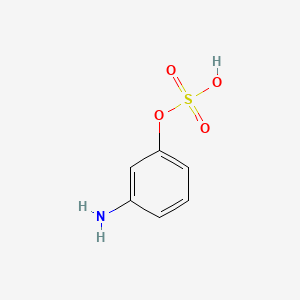molecular formula C6H7NO4S B14167956 Phenol, 3-amino-, 1-(hydrogen sulfate) CAS No. 27991-69-1