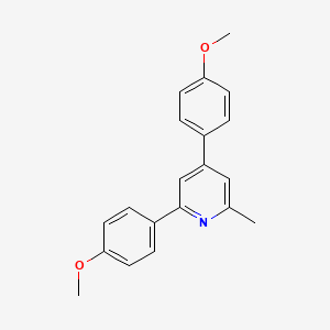 molecular formula C20H19NO2 B14167969 Pyridine, 2,4-bis(4-methoxyphenyl)-6-methyl- CAS No. 88827-44-5