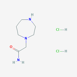 molecular formula C7H17Cl2N3O B1416798 2-(1,4-Diazepan-1-yl)acetamide dihydrochloride CAS No. 1171720-80-1