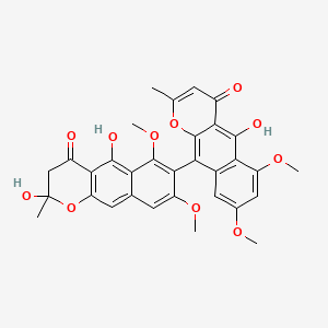 molecular formula C32H28O11 B14167985 Aurasperone E CAS No. 95272-15-4