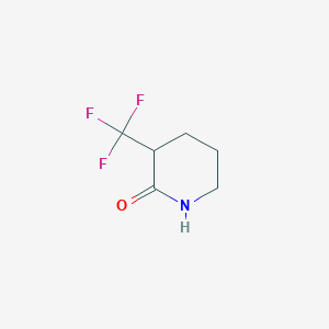 molecular formula C6H8F3NO B1416802 3-(三氟甲基)哌啶-2-酮 CAS No. 1000934-03-1