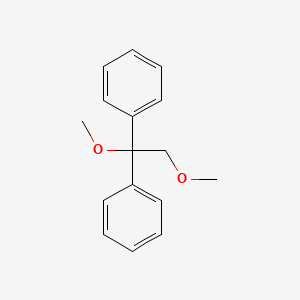 molecular formula C16H18O2 B14168032 Benzene, 1,1'-(1,2-dimethoxyethylidene)bis- CAS No. 3461-40-3