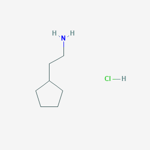 molecular formula C7H16ClN B1416804 2-Cyclopentylethanamine hydrochloride CAS No. 684221-26-9
