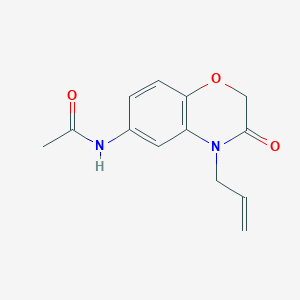 molecular formula C13H14N2O3 B14168061 N-[3-Oxo-4-(prop-2-en-1-yl)-3,4-dihydro-2H-1,4-benzoxazin-6-yl]acetamide CAS No. 1007649-71-9