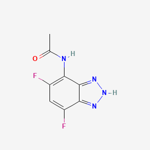molecular formula C8H6F2N4O B14168078 n-(5,7-Difluoro-2h-benzotriazol-4-yl)acetamide CAS No. 4140-72-1