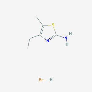 molecular formula C6H11BrN2S B1416811 4-乙基-5-甲基-1,3-噻唑-2-胺氢溴酸盐 CAS No. 82514-55-4