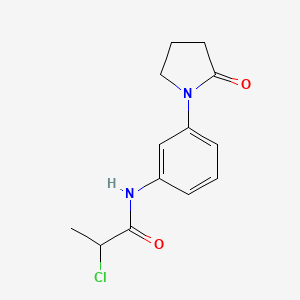molecular formula C13H15ClN2O2 B1416813 2-chloro-N-[3-(2-oxopyrrolidin-1-yl)phenyl]propanamide CAS No. 1087784-11-9