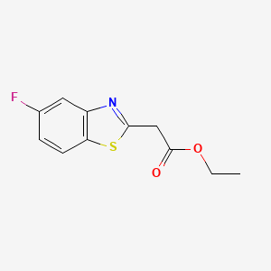 molecular formula C11H10FNO2S B14168188 Ethyl 2-(5-fluorobenzo[D]thiazol-2-YL)acetate 