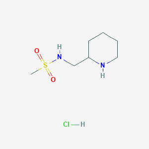 molecular formula C7H17ClN2O2S B1416822 N-(piperidin-2-ylmethyl)methanesulfonamide hydrochloride CAS No. 1172020-47-1