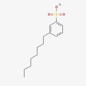 molecular formula C14H22O3S B14168345 3-Octylbenzenesulfonic acid CAS No. 25321-43-1