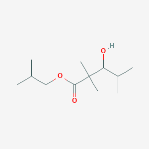 molecular formula C12H24O3 B14168369 Pentanoic acid, 2,2,4-trimethyl-3-hydroxy-, isobutyl ester CAS No. 244074-78-0