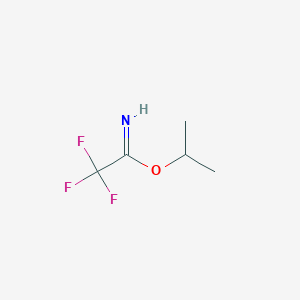 molecular formula C5H8F3NO B14168373 Propan-2-yl(1z)-2,2,2-trifluoroethanimidoate CAS No. 4134-44-5