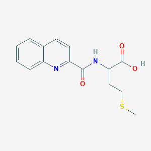 molecular formula C15H16N2O3S B1416838 4-(Methylsulfanyl)-2-(quinolin-2-ylformamido)butanoic acid CAS No. 170488-18-3