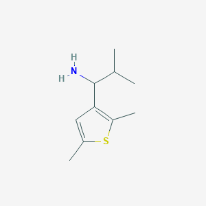 molecular formula C10H17NS B1416840 1-(2,5-Dimethylthiophen-3-yl)-2-methylpropan-1-amine CAS No. 1152536-30-5