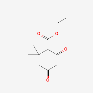 molecular formula C11H16O4 B14168408 Ethyl 2,2-dimethyl-4,6-dioxocyclohexanecarboxylate CAS No. 4029-25-8