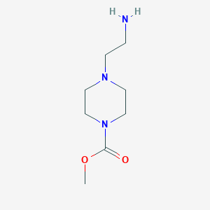 molecular formula C8H17N3O2 B1416842 Methyl 4-(2-aminoethyl)piperazine-1-carboxylate CAS No. 1095017-29-0