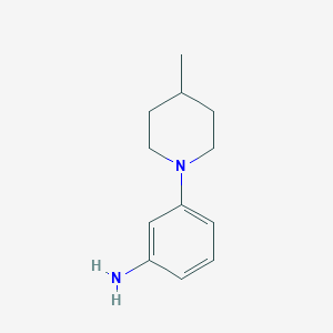 molecular formula C12H18N2 B1416844 3-(4-Methylpiperidin-1-yl)aniline CAS No. 478403-41-7
