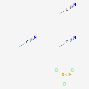 molecular formula C6H9Cl3N3Rh B14168479 Tris(acetonitrile)trichlororhodium CAS No. 21712-45-8