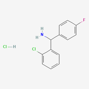 (2-Chlorophenyl)(4-fluorophenyl)methanamine hydrochloride