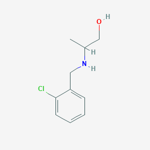 molecular formula C10H14ClNO B1416850 2-{[(2-Chlorophenyl)methyl]amino}propan-1-ol CAS No. 1118787-00-0