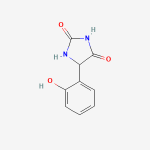 molecular formula C9H8N2O3 B14168513 2,4-Imidazolidinedione, 5-(2-hydroxyphenyl)- CAS No. 77972-18-0
