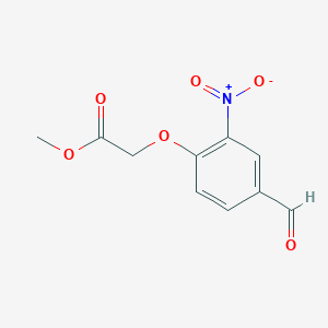 molecular formula C10H9NO6 B1416852 Methyl 2-(4-formyl-2-nitrophenoxy)acetate CAS No. 476313-39-0