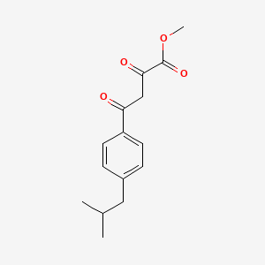 molecular formula C15H18O4 B1416855 Methyl 4-(4-isobutylphenyl)-2,4-dioxobutanoate CAS No. 834885-03-9