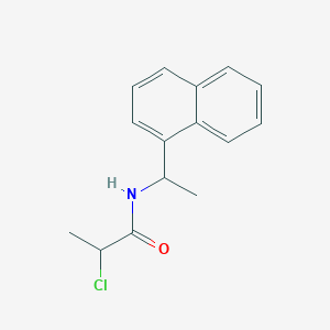 B1416856 2-chloro-N-[1-(naphthalen-1-yl)ethyl]propanamide CAS No. 1094533-47-7